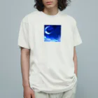 ななせの月と夜空と オーガニックコットンTシャツ