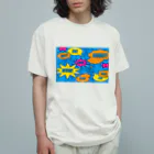 フォーヴァのコミックBLUE オーガニックコットンTシャツ