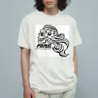 沖縄114期 比嘉真梨代 後援会のモノクロ　初優勝記念　 Organic Cotton T-Shirt