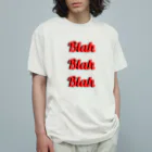 モリチエコのBlah Blah Blah Organic Cotton T-Shirt