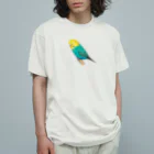 森図鑑の[森図鑑]セキセイインコレインボー Organic Cotton T-Shirt