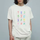 caracoo_design_oのダイヤルパッド(カラフル) オーガニックコットンTシャツ