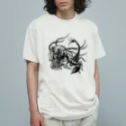 Alba spinaの砂漠の薔薇蠍 オーガニックコットンTシャツ