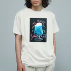 アトリエ チョークアートmili のクリームソーダ チョークアート Organic Cotton T-Shirt