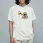 ＋Whimsyのなまけものビール Organic Cotton T-Shirt