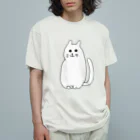 柴犬しばわんこhana873の白猫ちゃん オーガニックコットンTシャツ