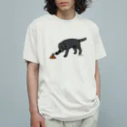 ハッピー・ラブラドールズのブラックラブラドールともぐら Organic Cotton T-Shirt