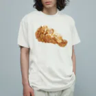 MessagEのフニャイドチキン オーガニックコットンTシャツ