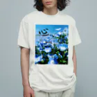 Rangetuのネモフィラと心 Organic Cotton T-Shirt