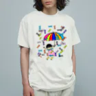 MisCreAntミスクリアントのアメアメ フレフレ Organic Cotton T-Shirt