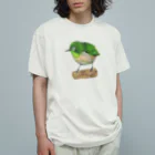 森図鑑の[森図鑑] メジロ オーガニックコットンTシャツ