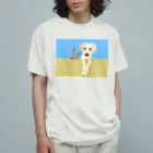 M-SUZURIのわんことにゃんこ☆ラフカラー Organic Cotton T-Shirt