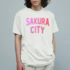 JIMOTO Wear Local Japanのさくら市 SAKURA CITY オーガニックコットンTシャツ