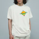 2Dうさぎの2Dうさぎ アナゴの惑星 オーガニックコットンTシャツ