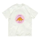 fumimicreativeのステゴサウルス　80年代風レトロポップな恐竜 Organic Cotton T-Shirt