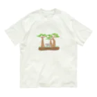 ぱをみせのバオバブとゾウ Organic Cotton T-Shirt