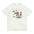 くつしたねこのでゅふふにゃんこ Organic Cotton T-Shirt