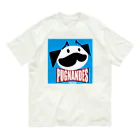 BEACSのPUGNANDES2022‗Blue オーガニックコットンTシャツ