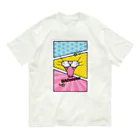 Yuzu-Natsumeのアメコミ風な猫 Organic Cotton T-Shirt