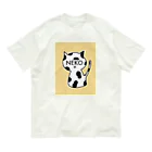 NENe___のNEKO yellow  オーガニックコットンTシャツ