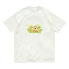 めろんぽっぷのお店だよのたわむれ　ヨツユビリクガメ オーガニックコットンTシャツ