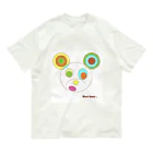 MitsuyoのMaru kuma 。 / Bear with lots of circles. オーガニックコットンTシャツ