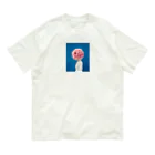 trickNFTartの芍薬 オーガニックコットンTシャツ