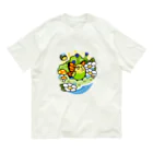 Cody the LovebirdのChubby Bird セキセイインコの妖精 Matcha 一緒に森を守ろう！ オーガニックコットンTシャツ