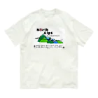 北アルプスブロードバンドネットワークの公式グッズA（加盟山小屋全部入り） オーガニックコットンTシャツ