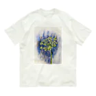 あおニャーマンの植物画着彩2 オーガニックコットンTシャツ