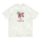 onehappinessのトイプードル　マカロン オーガニックコットンTシャツ