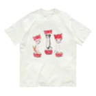 トコロコムギのいちごにゃんこ Organic Cotton T-Shirt