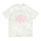 おばけ植物園のおばけ花（キク）ピンク Organic Cotton T-Shirt
