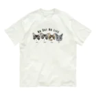 みきぞーん｜保護猫 ミッキー画伯と肉球とおともだちのmoo& chah & guri & ari  オーガニックコットンTシャツ