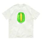 花と女性のイラストレーションのキウイ（kiwifruit）2022 Organic Cotton T-Shirt