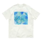 葉月あさこ(風椋)＠癒しの書【公式】のインクアート ブルー系 オーガニックコットンTシャツ