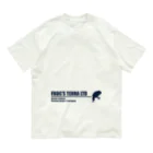 FROG'S TERRA LTDのシルエット　ロゴ　ディープシーブルー Organic Cotton T-Shirt