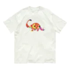 chicodeza by suzuriの花でできたブロントサウルス Organic Cotton T-Shirt