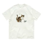 Cleavageのロゴにゃんこ Organic Cotton T-Shirt