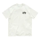 HxA paintshopの恐竜のトレックス　バケーションver オーガニックコットンTシャツ