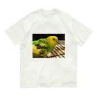 カエルのインコ　ああねむ〜 Organic Cotton T-Shirt