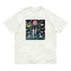 RyncosmogonyのStrawberry Moon オーガニックコットンTシャツ