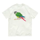 森図鑑の[森図鑑] ウロコインコC 横向き Organic Cotton T-Shirt