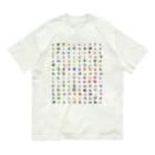 カジテツ玉子の【新】カジモン（ドット絵）オーガニックコットンTシャツ Organic Cotton T-Shirt