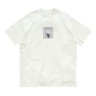 rilybiiのgrayish color × white × charcoal ×  tulip bouquet Organic Cotton T-Shirt