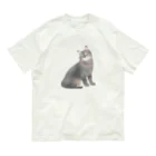 猫との遭遇のうちのにゃ～んこ（サバトラver.） オーガニックコットンTシャツ