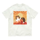 Kotetsu diary(SUZURI店)のシェルティ×富士山(赤) Organic Cotton T-Shirt