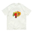 おちりバッグおわらいげきじょうの夏の花束　byコロ オーガニックコットンTシャツ