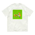 柴犬ポップライフ_眠る豆柴の柴犬ポップライフ_4 オーガニックコットンTシャツ