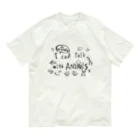 TAISUKE 517の動物と話せる人の魔法のTシャツ　2  オーガニックコットンTシャツ